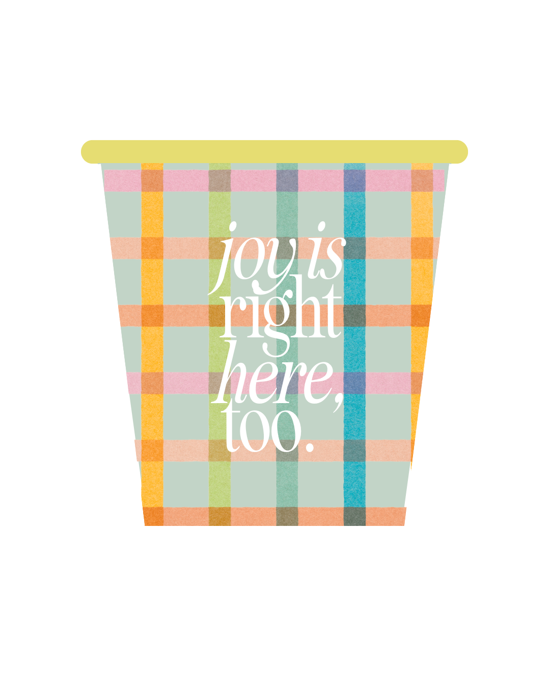 GINGHAM Iced Coffee Koozie